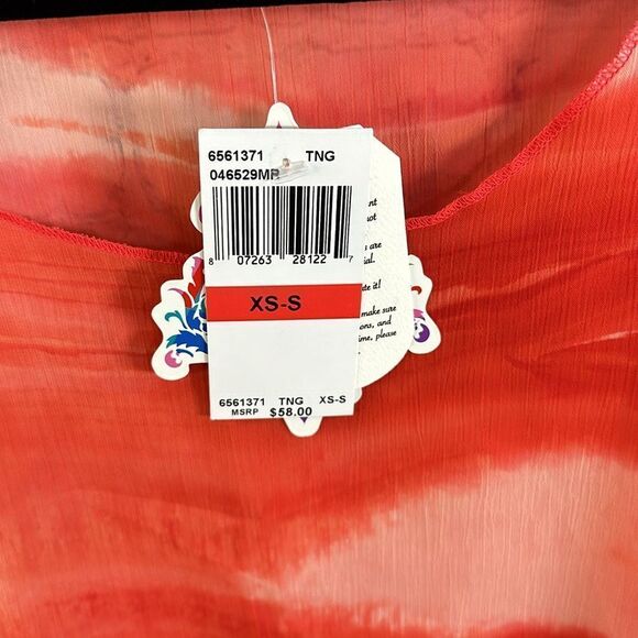 👙 Becca Reddish Orange Bathing Suit Cover-Up - Size XS/S 👙 - Picture 4 of 5